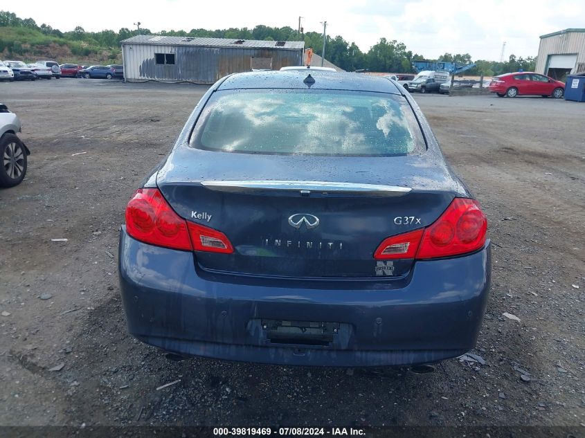 2012 Infiniti G37X VIN: JN1CV6AR8CM972718 Lot: 39819469