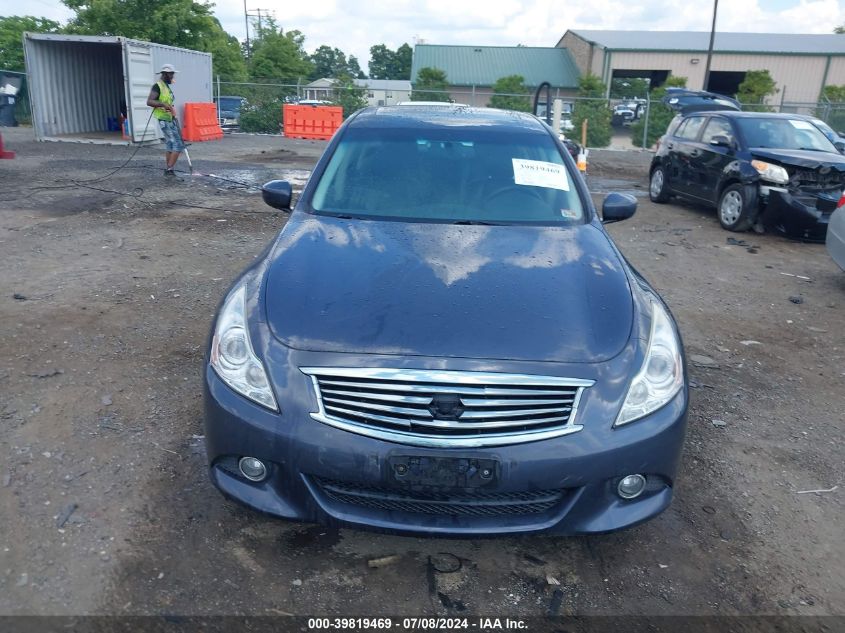 2012 Infiniti G37X VIN: JN1CV6AR8CM972718 Lot: 39819469