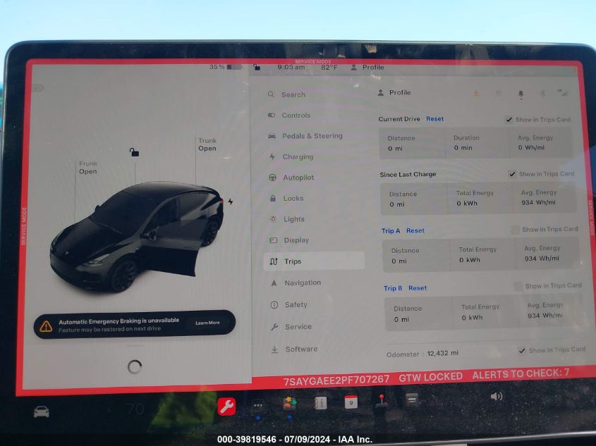 2023 TESLA MODEL Y - 7SAYGAEE2PF707267