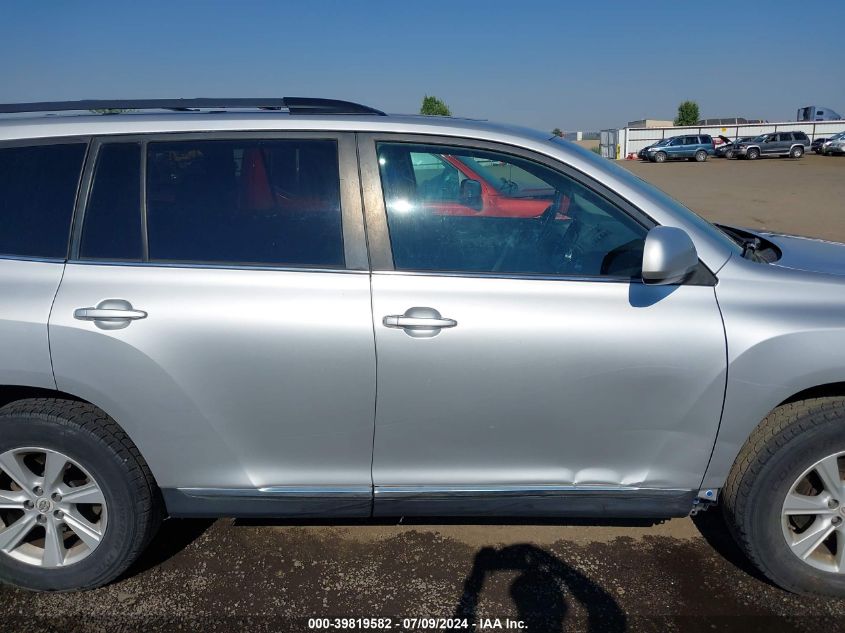 2012 Toyota Highlander Se V6 VIN: 5TDBK3EH0CS100412 Lot: 39819582