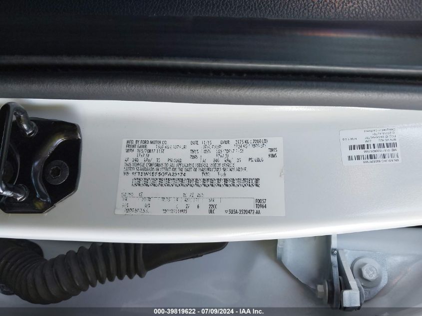 2016 Ford F150 Supercrew VIN: 1FTEW1EF5GFA23174 Lot: 39819622