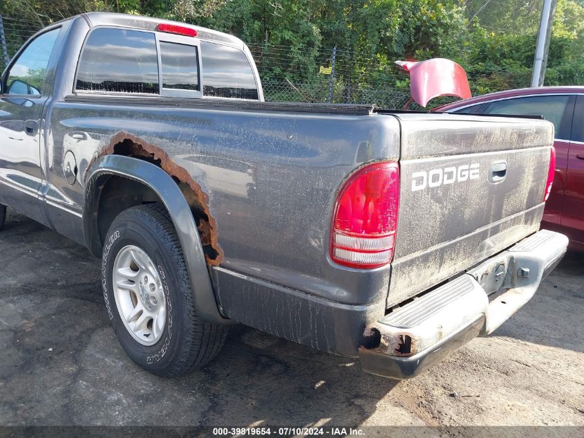 2002 Dodge Dakota VIN: 1B7FL16XX2S655642 Lot: 39819654