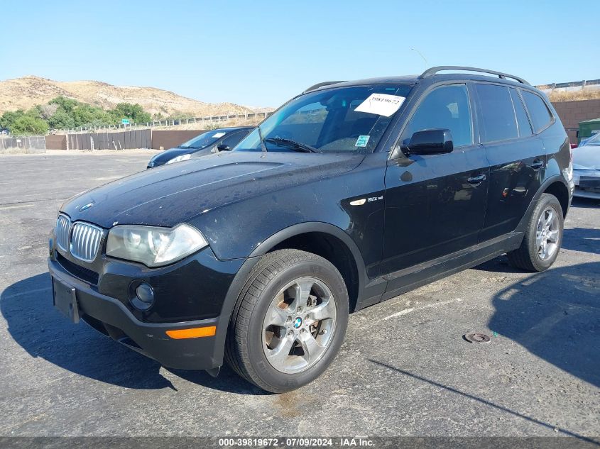 2008 BMW X3 3.0Si VIN: WBXPC93478WJ11245 Lot: 39819672