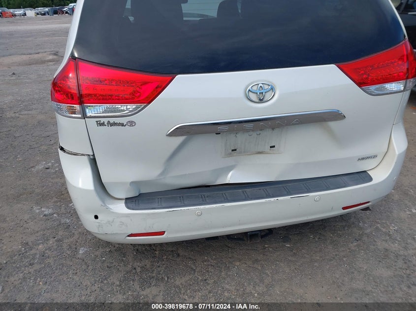 2012 Toyota Sienna Limited V6 7 Passenger VIN: 5TDYK3DC8CS200855 Lot: 39819678