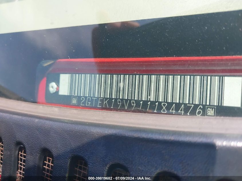 2001 GMC Sierra 1500 Sle VIN: 2GTEK19V911184476 Lot: 39819682
