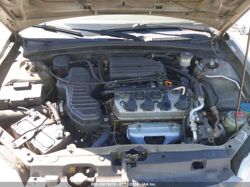 2003 Honda Civic Lx VIN: 2HGES16583H623490 Lot: 39819810