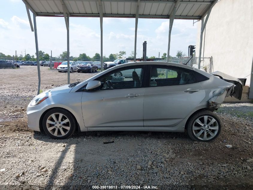 2013 Hyundai Accent Gls VIN: KMHCU4AE0DU425344 Lot: 39819813