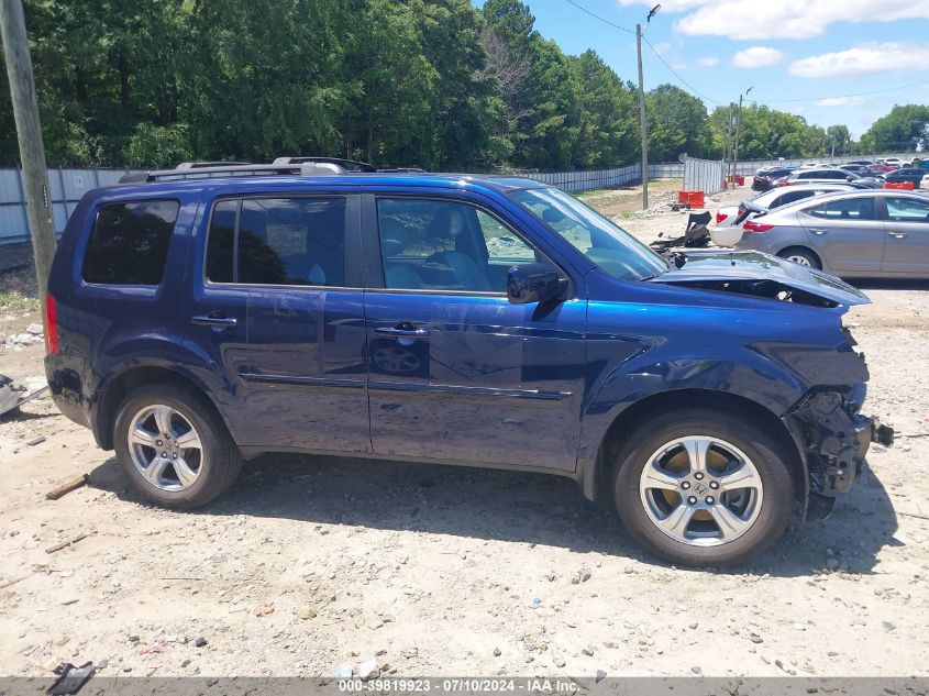 2013 Honda Pilot Ex-L VIN: 5FNYF4H55DB069279 Lot: 39819923