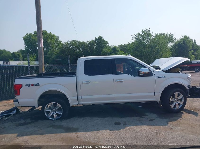 2018 FORD F-150 PLATINUM - 1FTEW1EG9JFE04221