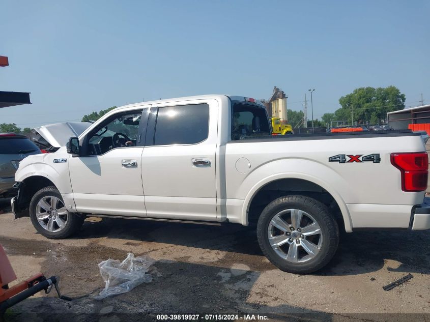 2018 FORD F-150 PLATINUM - 1FTEW1EG9JFE04221