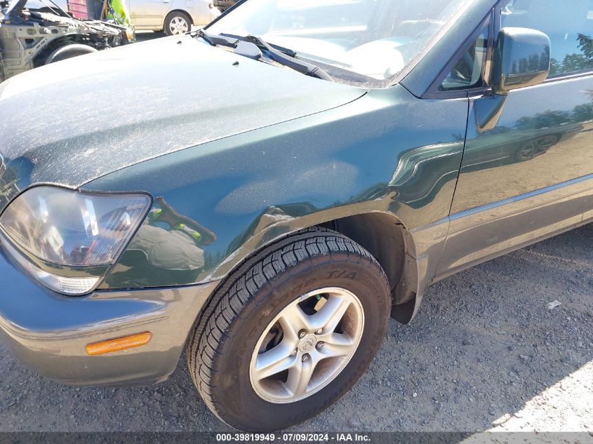 2000 Lexus Rx 300 VIN: JT6HF10U0Y0153636 Lot: 39819949