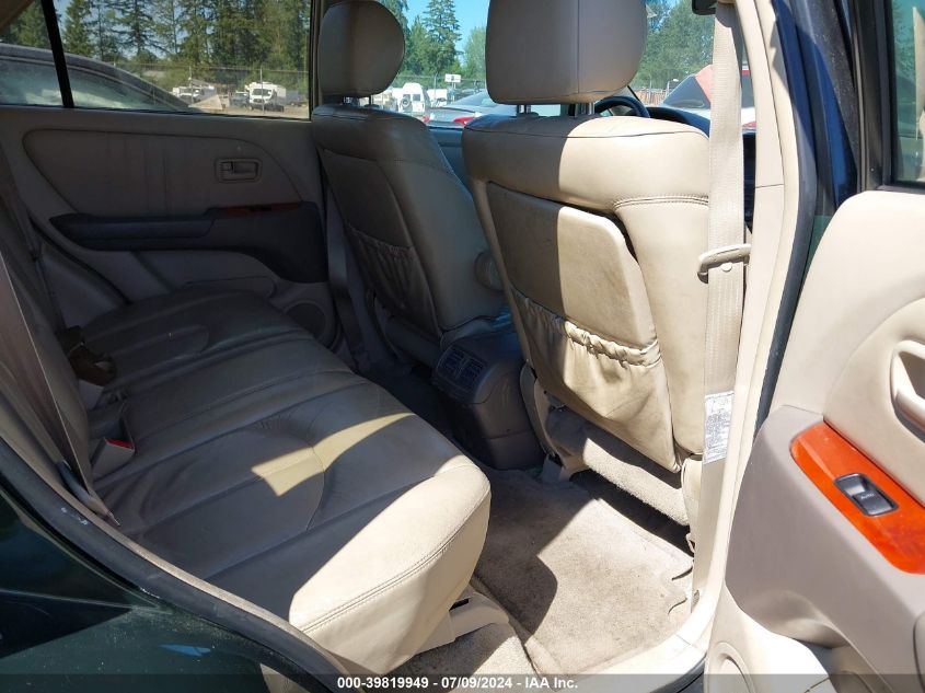 2000 Lexus Rx 300 VIN: JT6HF10U0Y0153636 Lot: 39819949