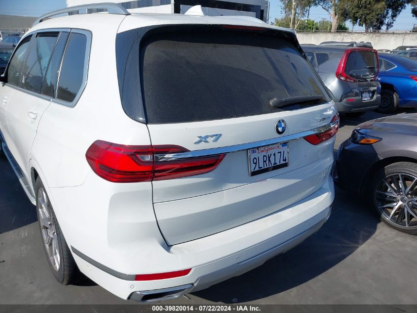 2020 BMW X7 xDrive40I VIN: 5UXCW2C03L9B40807 Lot: 39820014