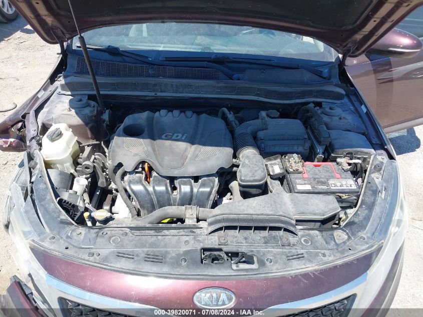 2012 Kia Optima Lx VIN: 5XXGM4A72CG073623 Lot: 39820071