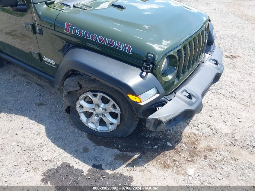 2021 Jeep Wrangler Islander 4X4 VIN: 1C4HJXAG8MW656132 Lot: 39820092