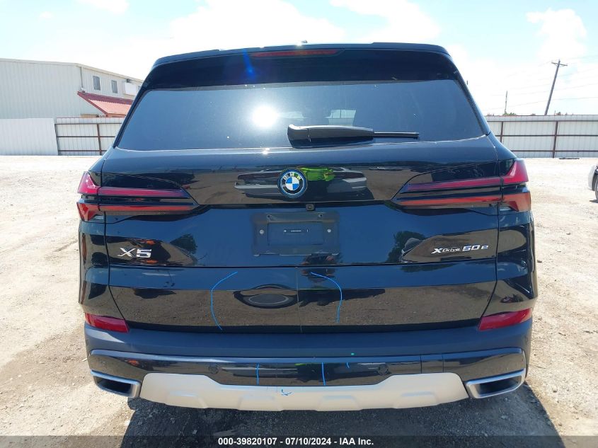 2024 BMW X5 Phev xDrive50E VIN: 5UX43EU01R9U30921 Lot: 39820107