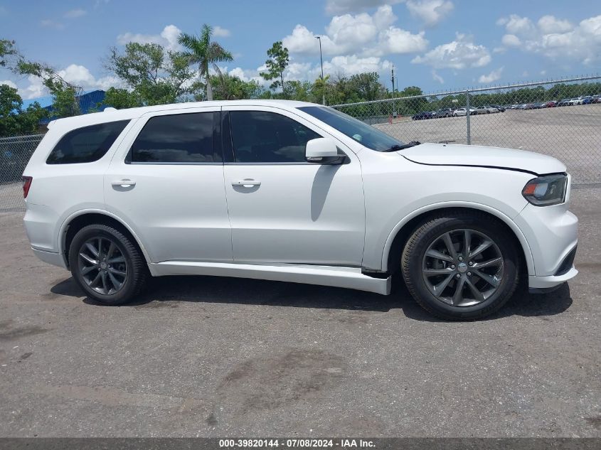 2018 Dodge Durango Gt Rwd VIN: 1C4RDHDG1JC316511 Lot: 39820144