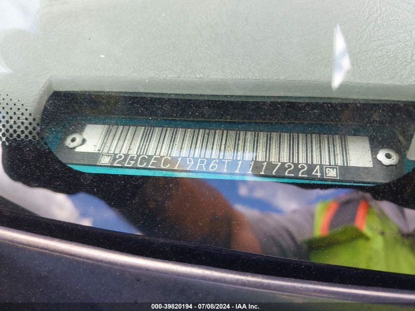 1996 Chevrolet Gmt-400 C1500 VIN: 2GCEC19R6T1117224 Lot: 39820194