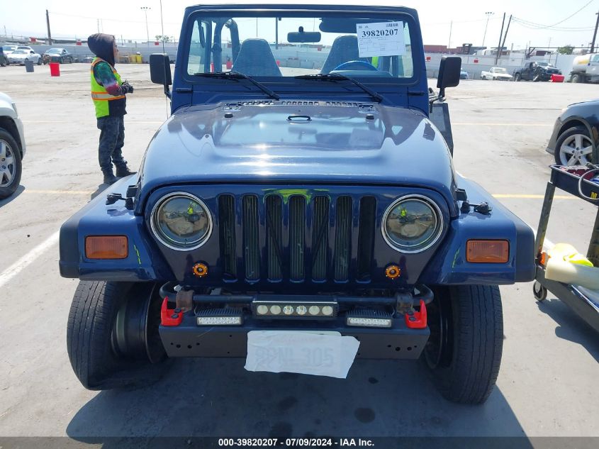 1997 Jeep Wrangler Sport VIN: 1J4FY19S7VP423468 Lot: 39820207