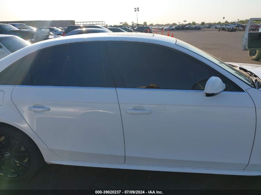 2014 Audi A4 2.0T Premium VIN: WAUBFAFL0EN033876 Lot: 39820237