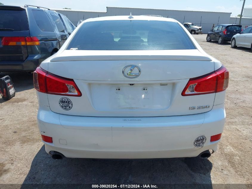 2011 Lexus Is 250 VIN: JTHBF5C22B5156093 Lot: 39820254