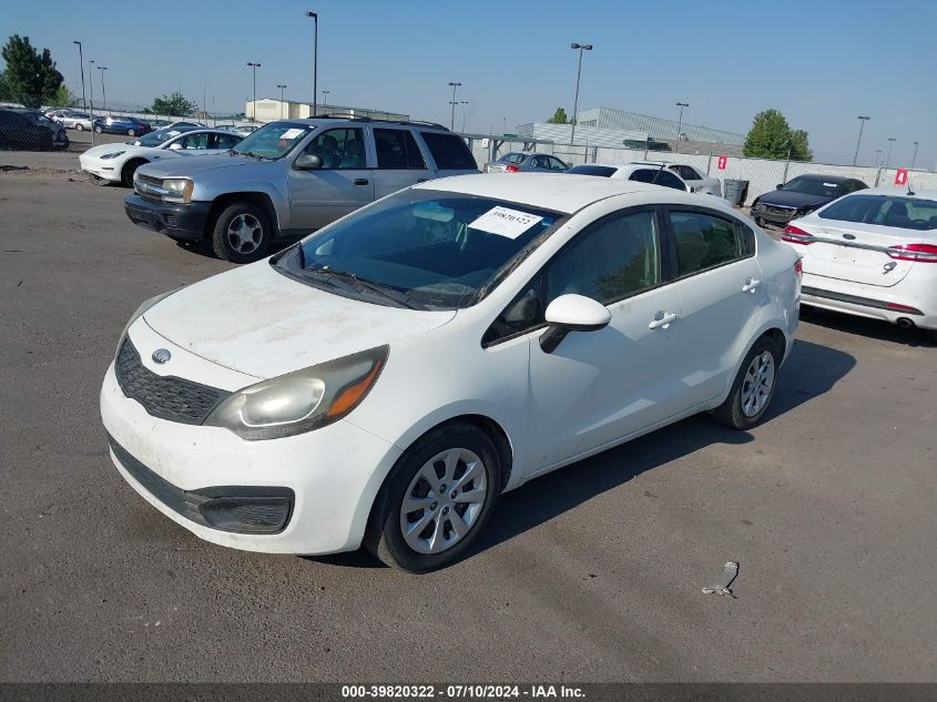 2014 Kia Rio Lx VIN: KNADM4A37E6368392 Lot: 39820322