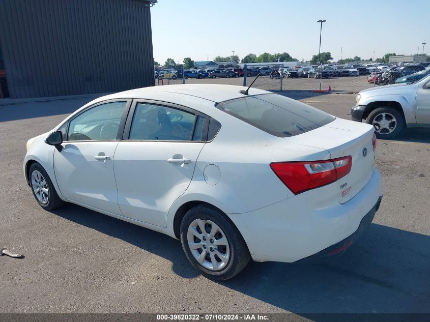 2014 Kia Rio Lx VIN: KNADM4A37E6368392 Lot: 39820322