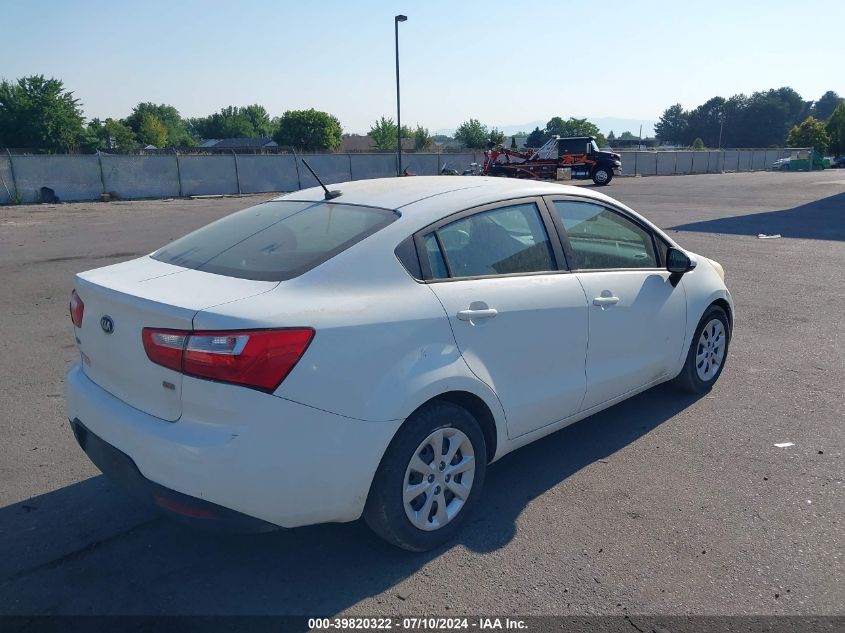 2014 Kia Rio Lx VIN: KNADM4A37E6368392 Lot: 39820322