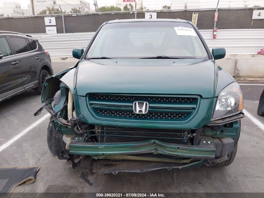 2003 Honda Pilot Ex-L VIN: 2HKYF18563H574472 Lot: 39820321