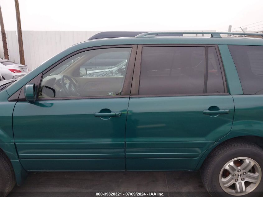2003 Honda Pilot Ex-L VIN: 2HKYF18563H574472 Lot: 39820321