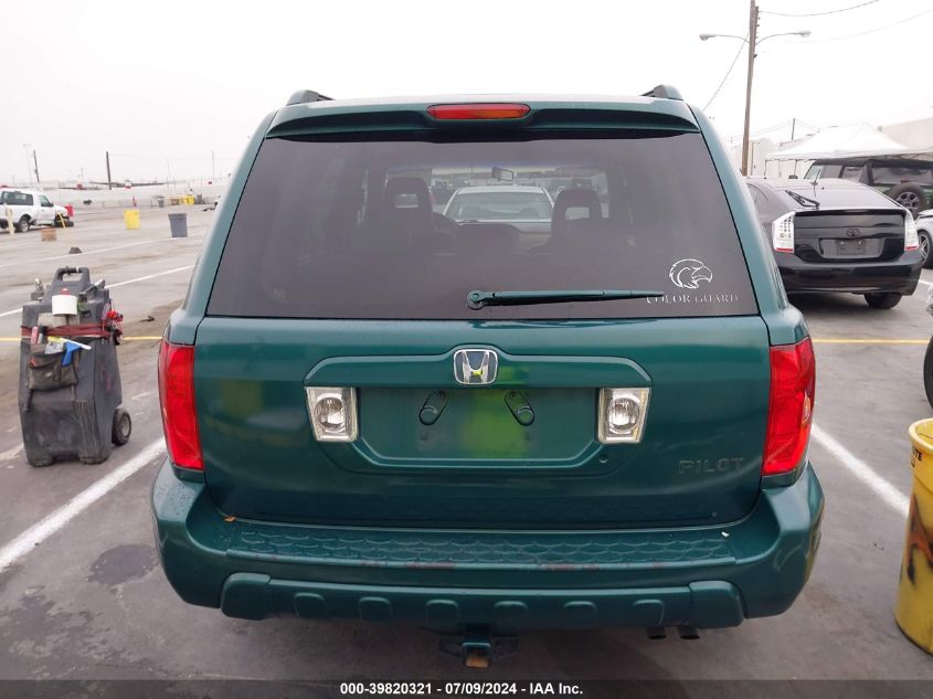 2003 Honda Pilot Ex-L VIN: 2HKYF18563H574472 Lot: 39820321