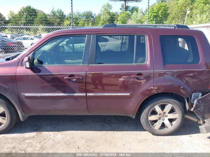 2013 Honda Pilot Touring VIN: 5FNYF3H97DB018038 Lot: 39820342