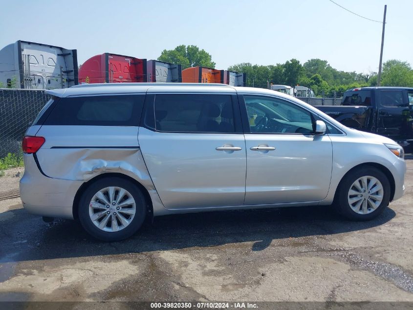 2017 Kia Sedona Ex VIN: KNDMC5C12H6256577 Lot: 39820350