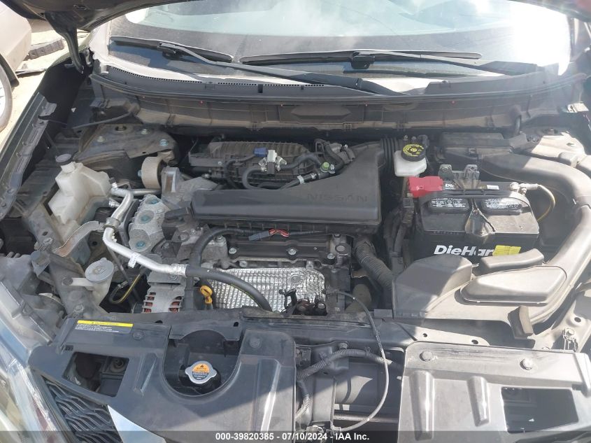 2016 Nissan Rogue S/Sl/Sv VIN: KNMAT2MV5GP689239 Lot: 39820385