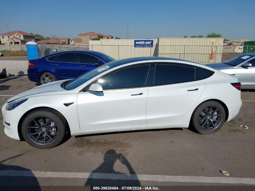 2022 Tesla Model 3 VIN: 5YJ3E1EB7NF170203 Lot: 39820454