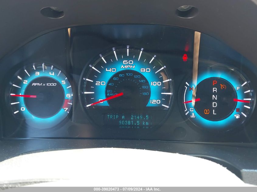 2011 Ford Fusion Sel VIN: 3FAHP0JA3BR332416 Lot: 39820473