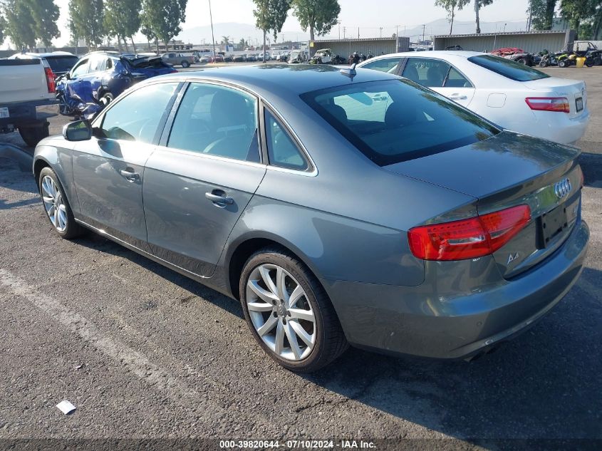 2013 Audi A4 2.0T Premium VIN: WAUEFAFL5DN043640 Lot: 39820644