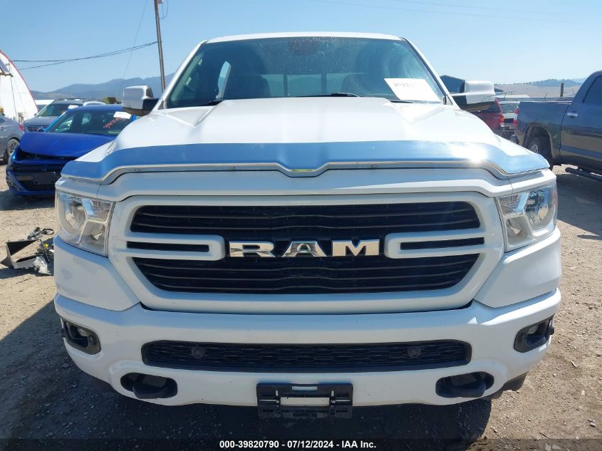 2019 Ram 1500 Big Horn/Lone Star 4X4 6'4 Box VIN: 1C6SRFMT4KN569968 Lot: 39820790