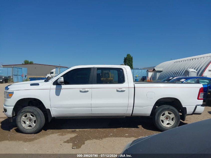 2019 Ram 1500 Big Horn/Lone Star 4X4 6'4 Box VIN: 1C6SRFMT4KN569968 Lot: 39820790