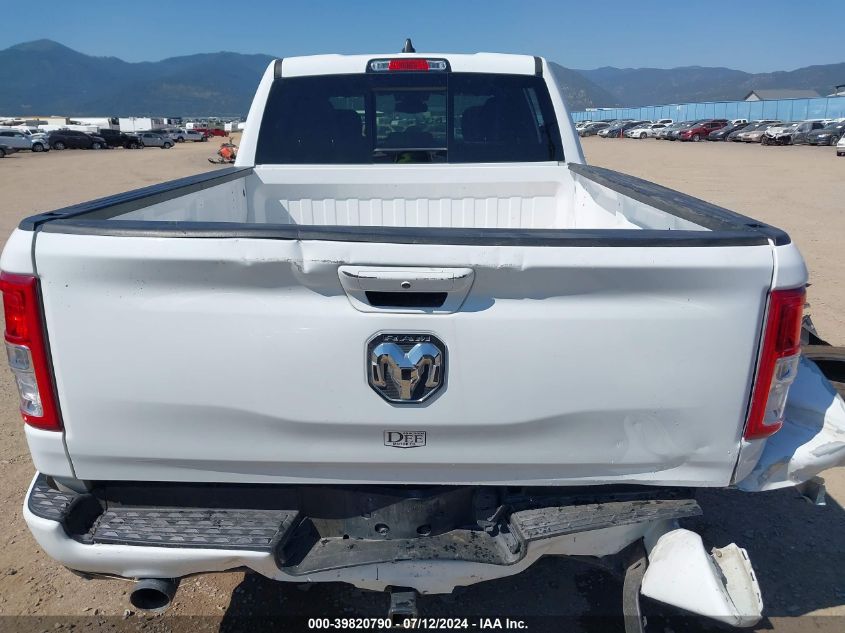 2019 Ram 1500 Big Horn/Lone Star 4X4 6'4 Box VIN: 1C6SRFMT4KN569968 Lot: 39820790