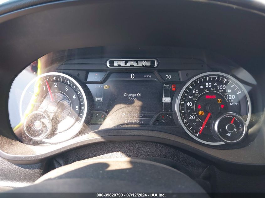 2019 Ram 1500 Big Horn/Lone Star 4X4 6'4 Box VIN: 1C6SRFMT4KN569968 Lot: 39820790