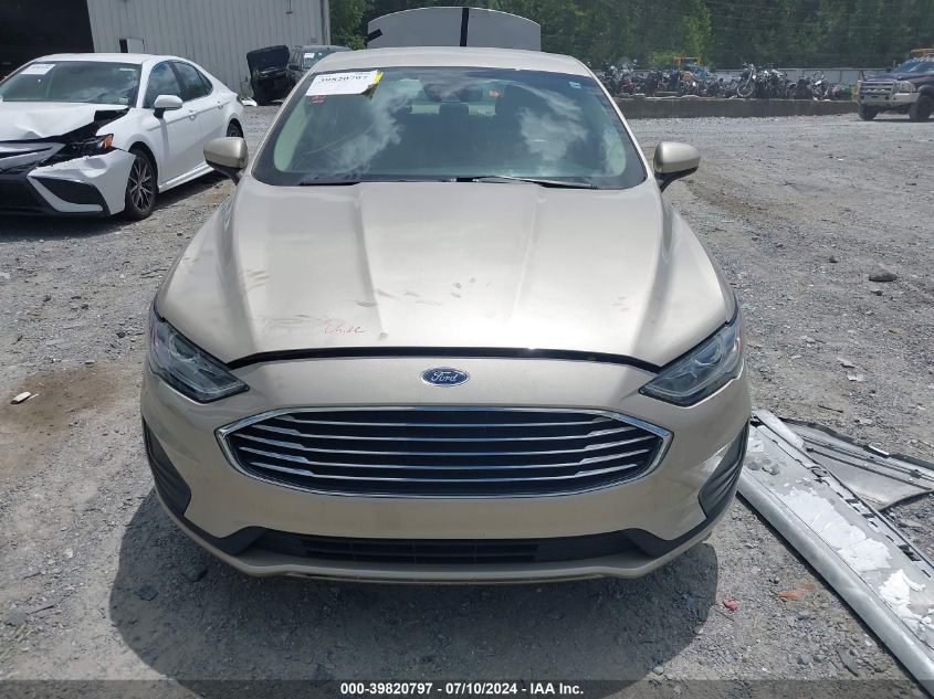 2019 Ford Fusion Se VIN: 3FA6P0HD4KR111494 Lot: 39820797