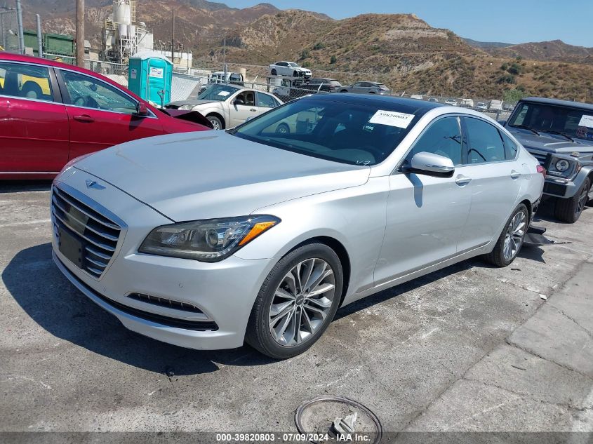 2015 Hyundai Genesis 3.8 VIN: KMHGN4JE0FU046796 Lot: 39820803