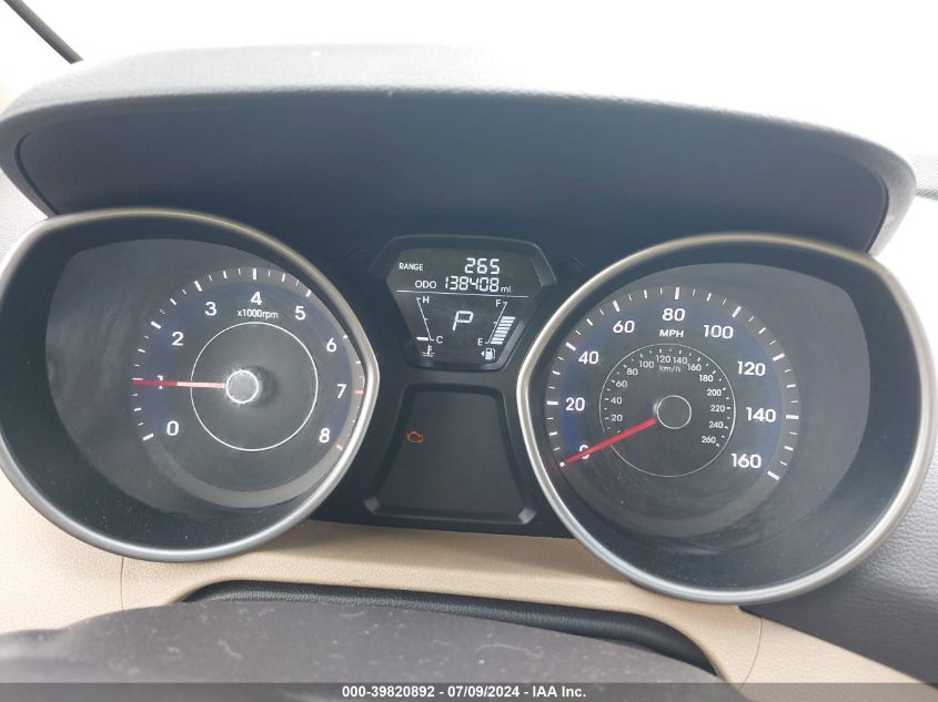 2012 Hyundai Elantra Gls VIN: 5NPDH4AE4CH093074 Lot: 39820892