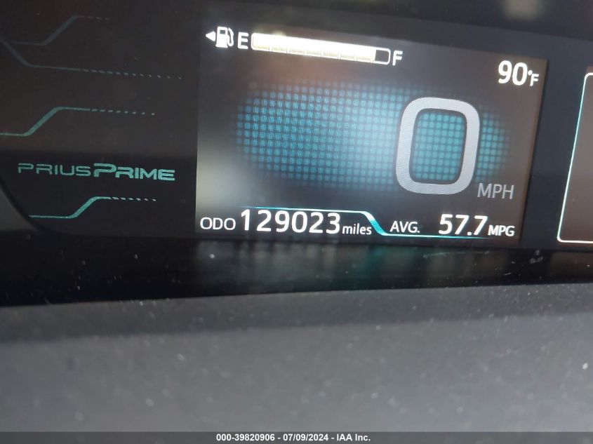 2019 Toyota Prius Prime Premium VIN: JTDKARFP0K3106867 Lot: 39820906