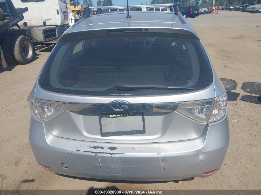 2008 Subaru Impreza 2.5I VIN: JF1GH61608H810339 Lot: 39820908