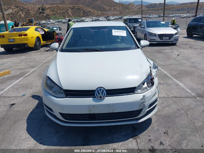 2015 Volkswagen Golf Tdi S 4-Door VIN: 3VW2A7AU7FM096969 Lot: 39820912