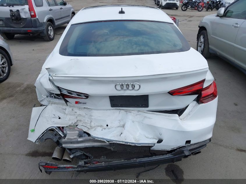 2021 Audi S5 Sportback Premium Plus Tfsi Quattro Tiptronic VIN: WAUC4CF58MA041883 Lot: 39820938