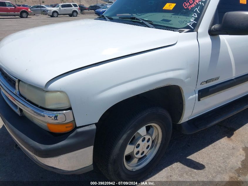 2001 Chevrolet Tahoe Ls VIN: 1GNEC13TX1R160917 Lot: 39820942