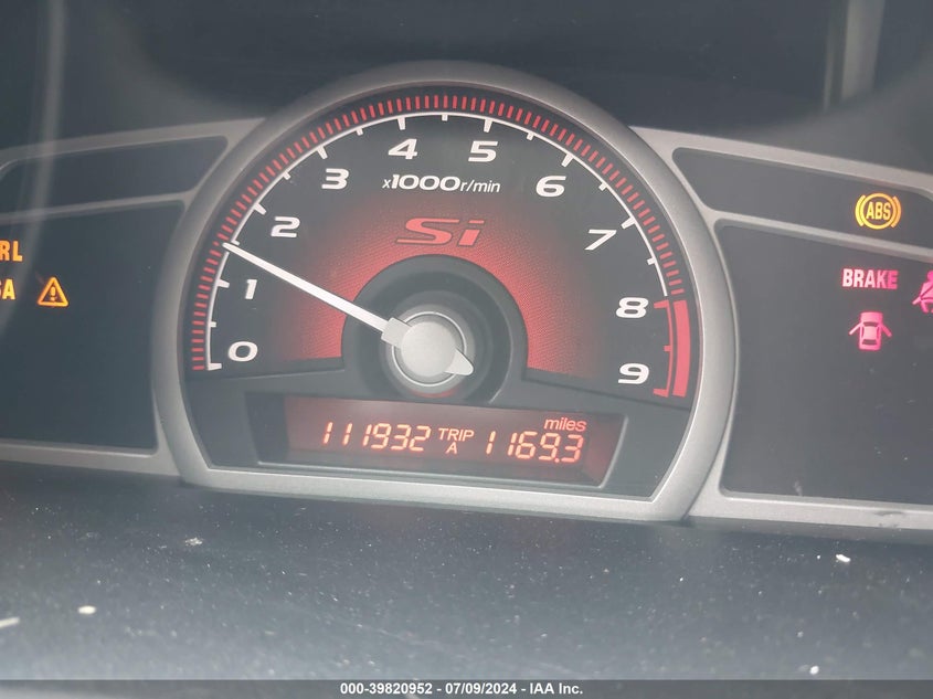 2007 Honda Civic Si VIN: 2HGFA55507H708717 Lot: 39820952